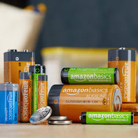 Amazon Basics 12-Pack Rechargeable AAA NiMH High-Capacity Batteries, 850 mAh, 1.2V, Recharge up to 500x Times, Pre-Charged