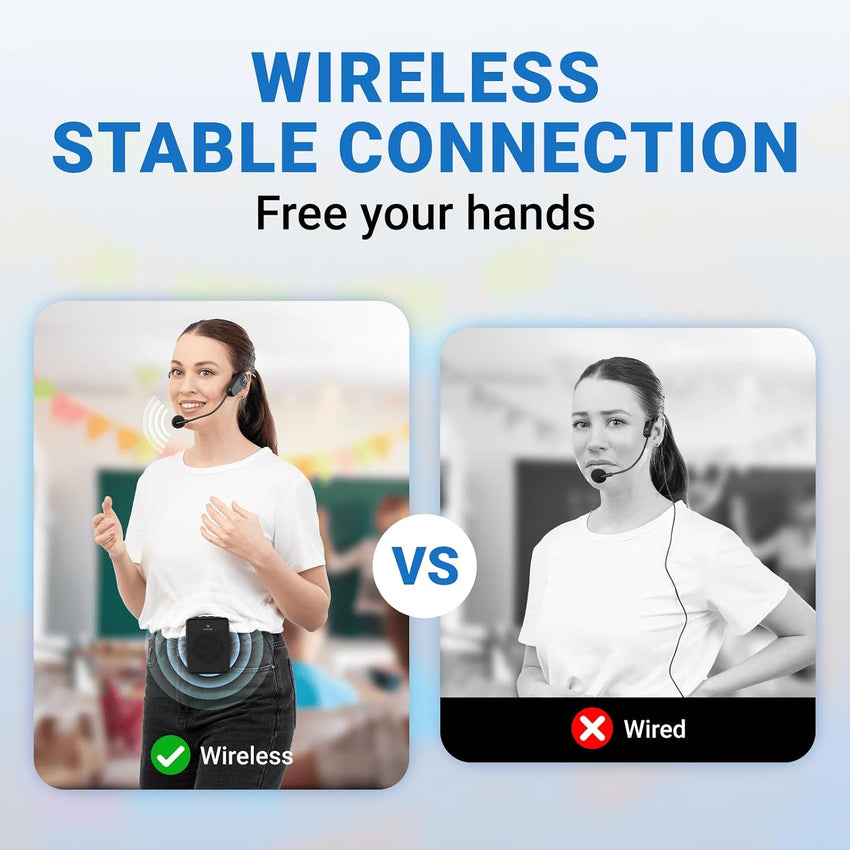 Wireless Voice Amplifier 15W Portable PA Speaker Bluetooth Microphone