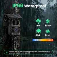 Cellular Wildlife Camera 2K 48MP Solar Night Vision Motion-Activated â Built-in 6000mAh