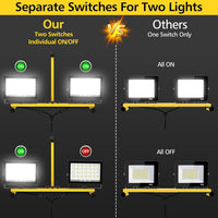LED Tripod Work Light 11,000LM 2-Head IP66 13ft Cable Ã¢ÂÂ Portable