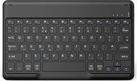 EasyAcc Bluetooth Keyboard, Ultra-Slim Wireless Keyboard UK Layout Quiet Portable Design with Built-in Rechargeable Battery for iOS, Mac, iPad, Windows and Android, Black