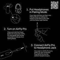 Twelve South AirFly Pro Bluetooth 5.0 Transmitter/Receiver for TV/Airplane to 2 Wireless Headphones - Wireless Adapter for AirPods, Airplane, Car, Gym, Home, Use With Any 3.5 mm Audio Jack, Black