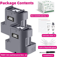 ATTA Compatible T04D1 Ink Maintenance Box for Epson C13T04D100 Work with EcoTank ET-15000 ET-2760 ET-3760 ET-4760 ET-3700 ET-3750 ET-4750 ET-5150 Workforce WF-2860 (1-Pack)