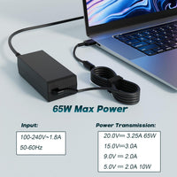 YOBVTBF 65W Laptop Charger Compatible with Lenovo Thinkpad T470 T470S T460 E570 E560 E531 L470 L460 L440 T440 T450 T540P X270 X250 X240 ADLX65NLC2A ADLX65NCC3A ADLX65NCC2A with Yellow Square Tip