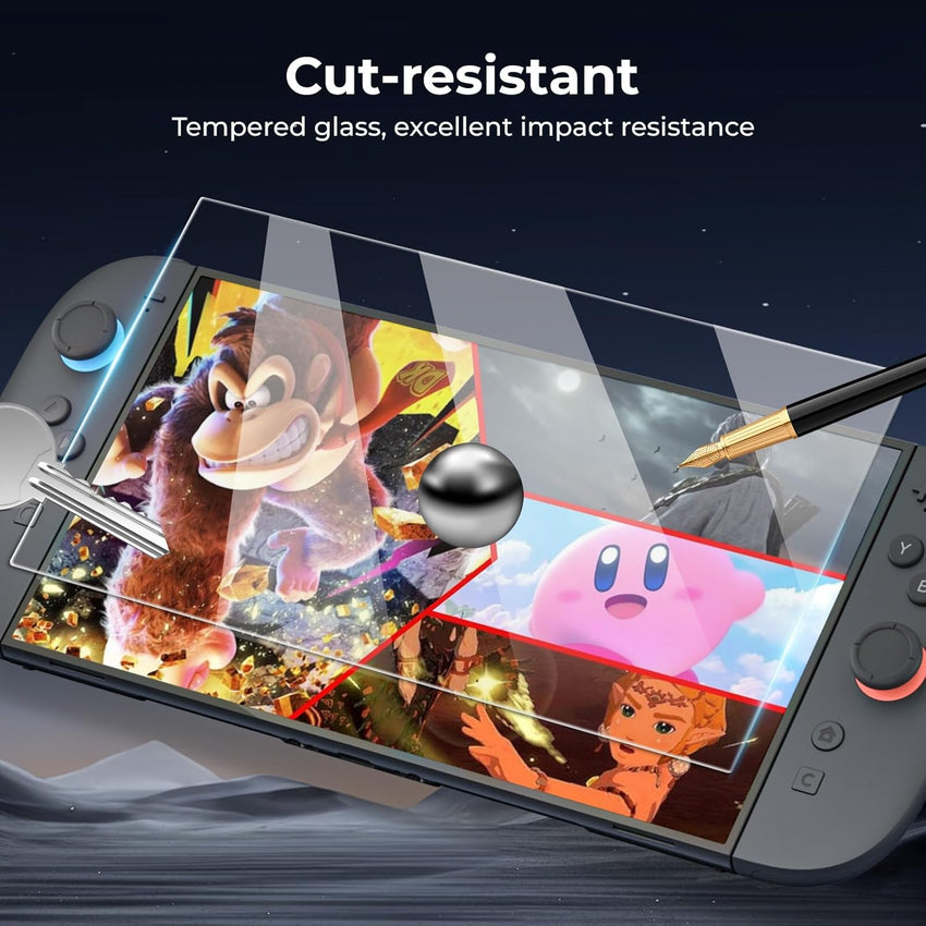 HEYSTOP Screen Protector for Nintendo Switch 2 [4 Pack] Screen Protector Tempered Glass Film for Nintendo Switch 2 Model 2025 Latest Model, 9H Hardness Anti-Scratch, HD Clear, Easy Installation