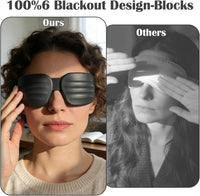 3D Contoured Sleep Mask Zero Pressure Blackout Adjustable