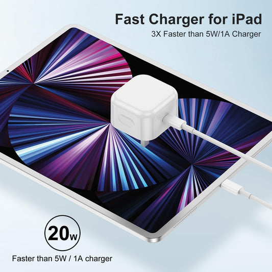 2 Pack iPhone 17 16 15 Fast Charger Plug and Cable,USB C Wall Plug with USB C to C Cable Lead Original 1.8M for Apple iPhone 17 Pro Max/17 Pro/17 Air/iPhone 16 Pro/16 Pro Max/15 Plus/15 Pro Max/iPad