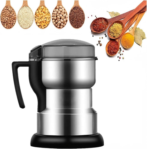 Electric Spice Grinder 400W Stainless Steel Multifunctional â Silver