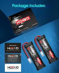 RC NiMH Battery 7.2V 3600mAh High-Capacity for Models x2 7.2V 3600mAh