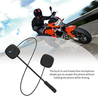Aramox Motorcycle Helmet Headset, MH04 5.0 Speakers Handsfree Motorcycle HelmetHeadset Stereo Music Call Earphone