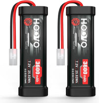 RC NiMH Battery 7.2V 3600mAh High-Capacity for Models x2 7.2V 3600mAh