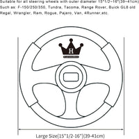 Steering Wheel Cover 39-41cm Anti-Slip Faux Leather Carbon Fibre Massage Grip â White