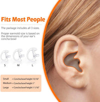 zeadio [8 Pair] Radio Earpiece, Soft Silicone Earmould Earbud Earplug for Walkie Talkie Acoustic Earpiece Headset, Two-Way Radio Coil Tube Audio Kits - Clear