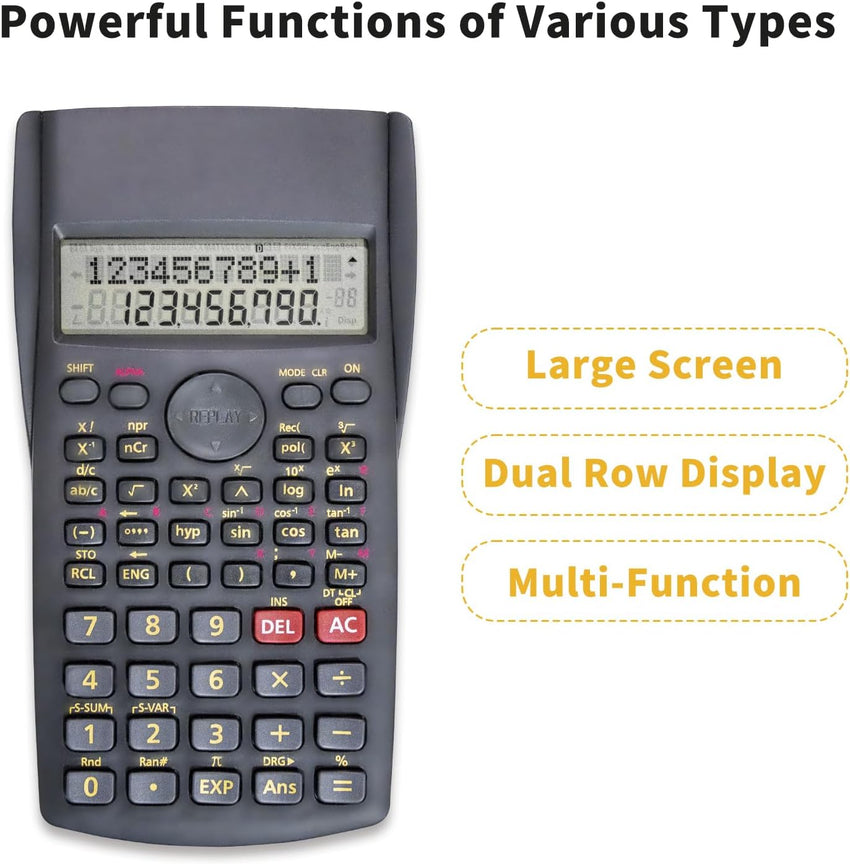 YEBMoo Scientific Calculator 2 Line Multifunction for School Engineering Accounting (Scientific Calculator)