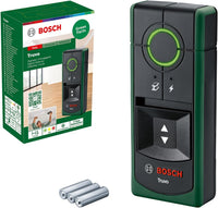 Bosch Detector Truvo 2nd gen. Easy one-Button handling, Simple Detection of Live Cables & Metal wall Scanner up to 70mm, Duracell batteries included