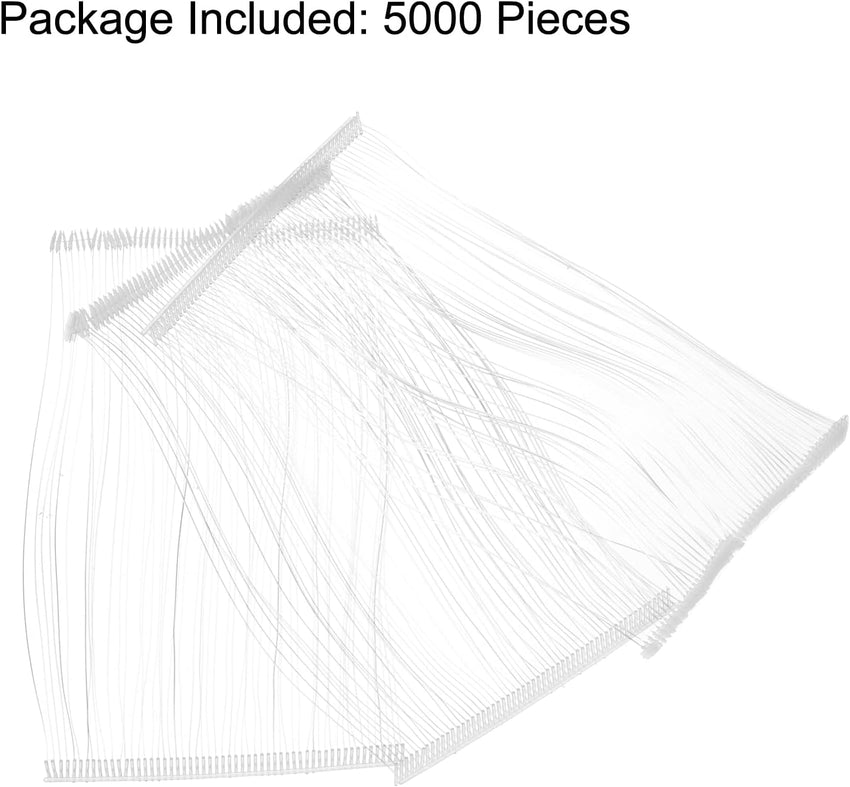 Tagging Barbs 5000pcs 175mm Tag Fasteners for Tagging Gun Clothing Ã¢ÂÂ Clear