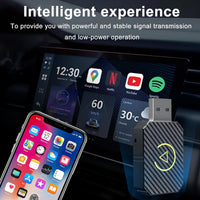 Wireless CarPlay Adapter, Convert Wired CarPlay to Wireless, USB C/A, Plug and Play, for 2016 Cars and for iPhone iOS 10+