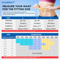 Vicorrect Posture Corrector for Women and Men: Back Brace Support - Shoulders Straightener Relieve Upper Back Pain (Black, Large)