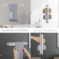Bathroom Towel Rail Stainless Steel Wall-Mounted Waterproof 20 Inch â Brushed Nickel