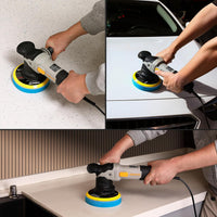 Dual Action Polisher 900W 150mm Pad 6-Speed Random Orbit 600â4000RPM â 150mm