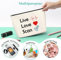 Sonographer Gift Cosmetic Bag Makeup Pouch â Travel Size
