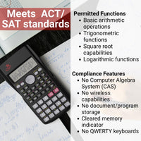 SC-216 Non-Graphing Scientific Calculator, Middle/High School, Fraction Key BATTERIES INCL