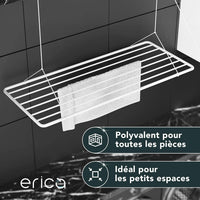 Ceiling-Mounted Clothes Dryer 70x50cm Foldable Airer â White