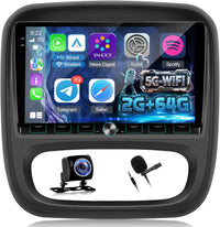 9-inch Android Car Stereo READ DESC Wireless CarPlay Android Auto 2GB+64GB Bluetooth Opel Vivaro 2014-2018