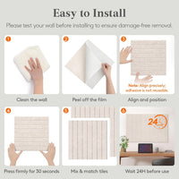 Felt Slatted Bulletin Board 120x90cm 12-Pack with Pushpins Oatmeal