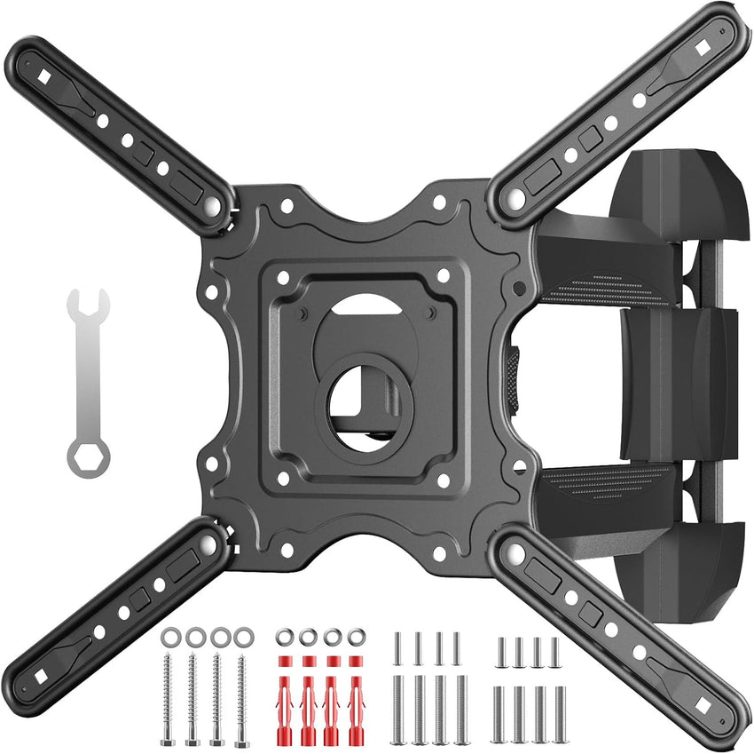 TV Wall Mount for 32-60 Inch,Tilting and Swivelling Wandhalterung-Extendable Wall Bracket Television-for Flat & Curved TV,Max VESA 400x400mm