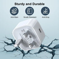iPhone Charger Fast Charge, 20W iPhone Fast Charger Plug with 2M USB C to Light-ning Cable for iPhone 14 13 12 11 Pro Max/Mini/XS/SE/8, USB C Plug Phone charger USBC Power Adapter