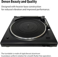 Denon DP-29F Analog Turntable Black - Turntable (Black, 360 mm, 357 mm, 97 mm, 2.8 kg)