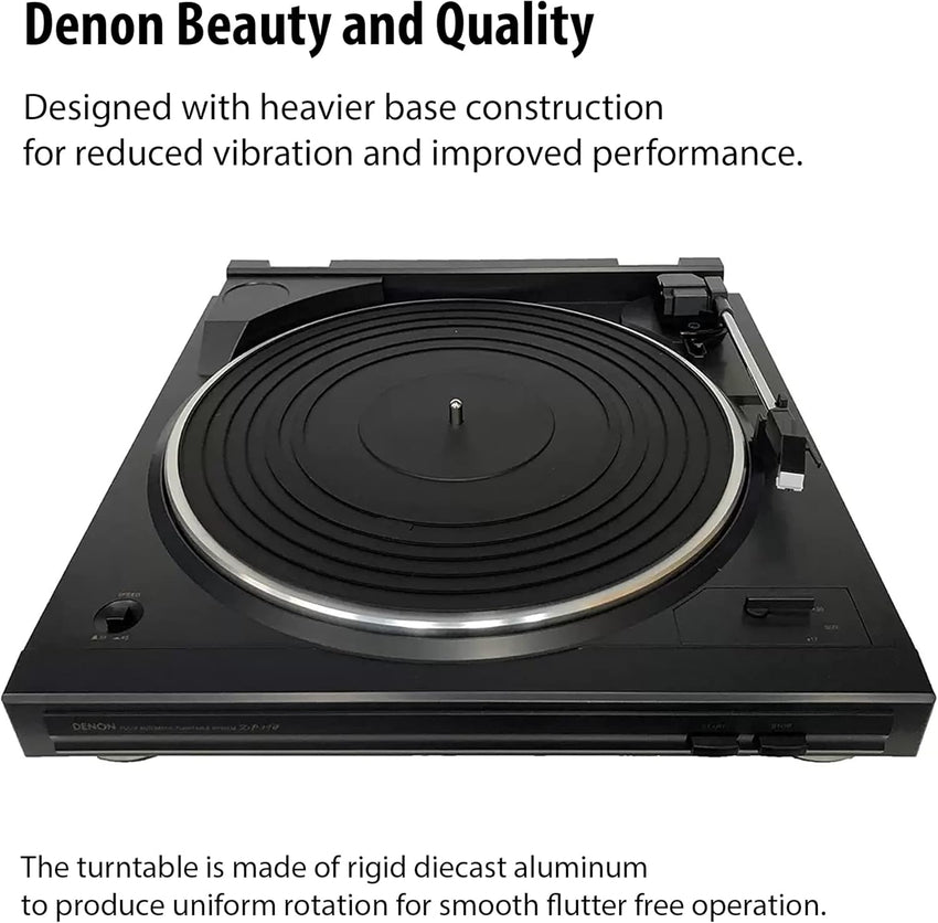 Denon DP-29F Analog Turntable Black - Turntable (Black, 360 mm, 357 mm, 97 mm, 2.8 kg)