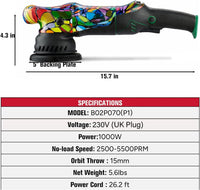 Dual Action Car Polisher 1000W DA Buffer Sander P1