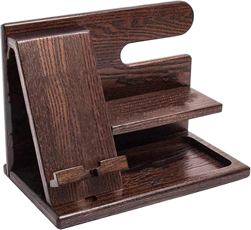 YAOJUCYE Wood Phone Docking Station - Anniversary/Birthday for Men