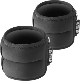 USINGFIT Ankle Weights Set for Men Wrist Weights for Women 2 * 0.5Kg / 2 * 1Kg / 2 * 1.5Kg / 2 * 2Kg / 2 * 3Kg Hand Leg Weight for Kids Sandbags Gym Fitness Running Walking