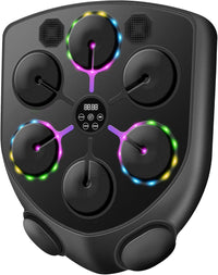 JUOIFIP Music Boxing Machine, Smart Musical Boxing Machine with LED Lights, Support Bluetooth, 9 Speeds & Modes, Automatic Counting, Wall Mounted, Smart Music Punch Machine for Adults Kids