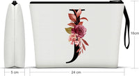 A-Z Personalized Makeup Bag,Birthday Gifts for Women Mom,Gifts for Best Friend,Bride Bridesmaid Cosmetic Bag(J)