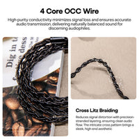 LINSOUL Terras Modular IEM Cable Detachable Connectors 3.5 Only