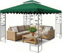 3x3m Gazebo Replacement Top 2-Tier Waterproof UV Resistant with Mosquito Net Top Only