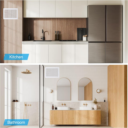 Air Vent Cover Grille Decorative Wall Ceiling Hole Cover 11.5x7.5 Inch Acrylic Glass â White