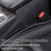 Car Seat Gap Filler Organiser 2 Pack for Cars SUVs & Trucks â Black