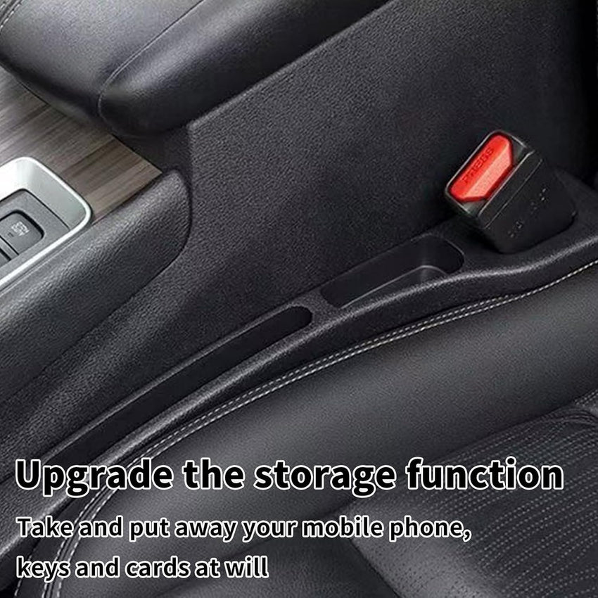 Car Seat Gap Filler Organiser 2 Pack for Cars SUVs & Trucks â Black