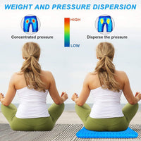 2022 NewLarge Gel Seat Cushion, Honeycomb Design Double Thick Gel Cushion with Relieving Back coccyx Pain Pressure, for Car Office Home Wheelchair&Chair