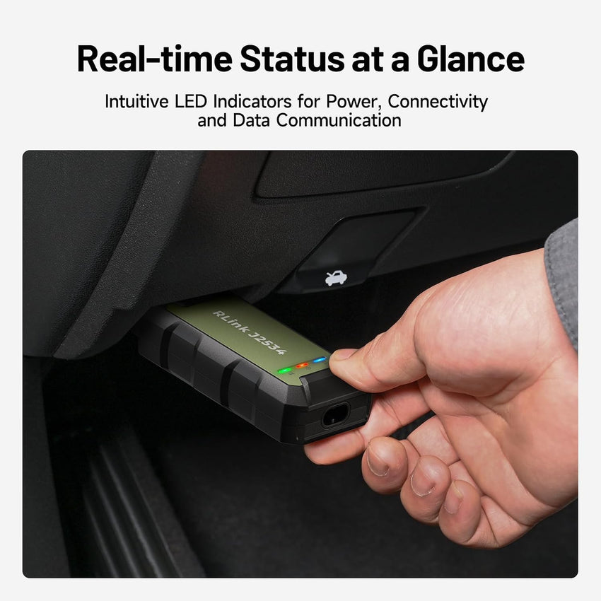 TOPDON RLink J2534 Pass-Thru Programmer, OEM Reprogramming and Diagnostic Tool, Enhanced J2534 VCI, Supports J2534/D-PDU/CAN-FD/DoIP, Compatible with 13+ Vehicle Brands, ONLY with Laptop