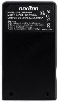 Norifon CGA-S005 USB Charger for Panasonic Lumix DMC-FS1, DMC-FS2