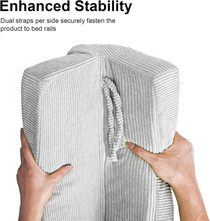 Toddler Bed Bumper Protector Soft Memory Foam â Grey 90cm