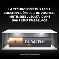 DURACELL Plus AAA Batteries (24 Pack) - Alkaline Batteries 1.5V - Up to 100% Extra Life with POWER BOOST Actives- Reliability For Everyday Devices - 0% Plastic Packaging - 10-Year Storage-LR03 MN2400
