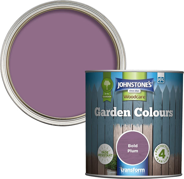 Johnstone's Exterior Wood Paint 1L Quick Dry 12mÃÂ²/L Ã¢ÂÂ Bold Plum