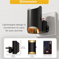 LOHAS-LED Night Light Plug in Wall, [2 Pack] Dimmable Night Lights, Dusk to Dawn Sensor, 0-100LM, Plug in Night Light, 3000K Warm White, Modern Night Light Compact for Hallway Bedroom Stair Bathroom